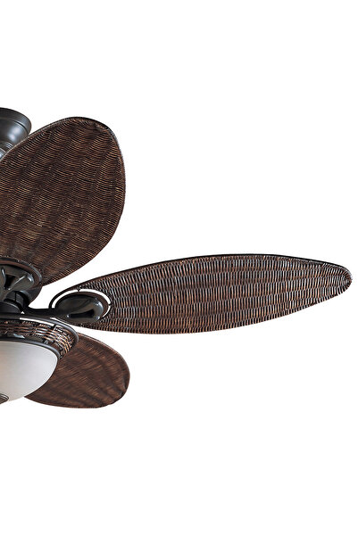 Hunter Fan Caribbean Breeze - 137 Cm. Hasır Kanatlı Ve Aydınlatmalı Tavan Vantilatörü