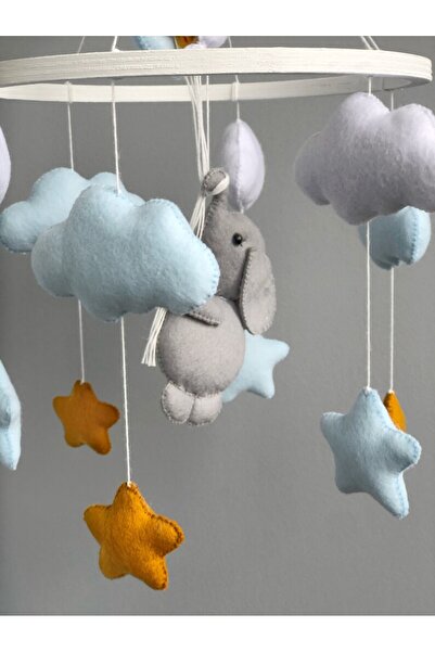 EFSBABY (MÜZİKLİ)bebek Beşik Dönencesi Uçan Balonlu Bebek Beşik Dönencesi