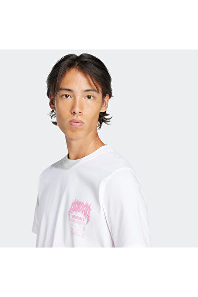 adidas Ανδρικό λευκό μπλουζάκι μόδας Trefoil Series (JD0665)