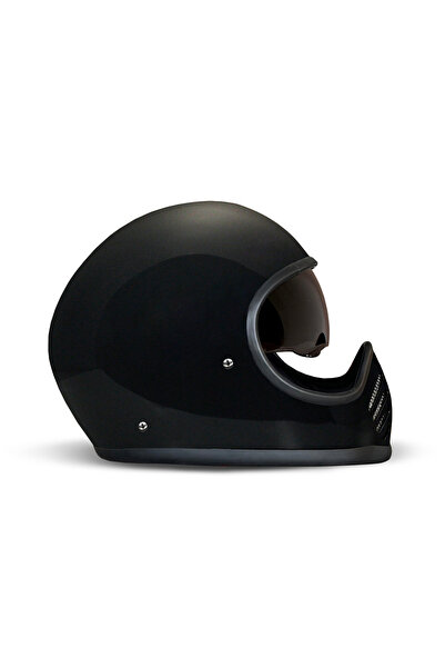 Dmd Fullface Seventyseven Solid Black Kapalı Motosiklet Kaskı