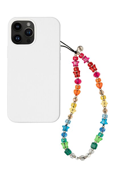 Lova İstanbul Çok Renkli Telefon Boncuğu Telefon Askısı Çanta Charmı