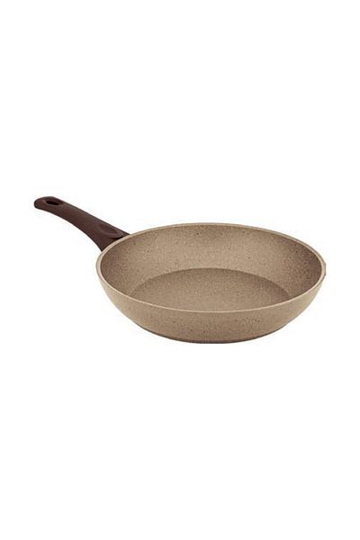 Hausberg Frying Pan Hb-h1556, 26cm, 2.4l, Pressed Aluminum Granite Stone, Beige