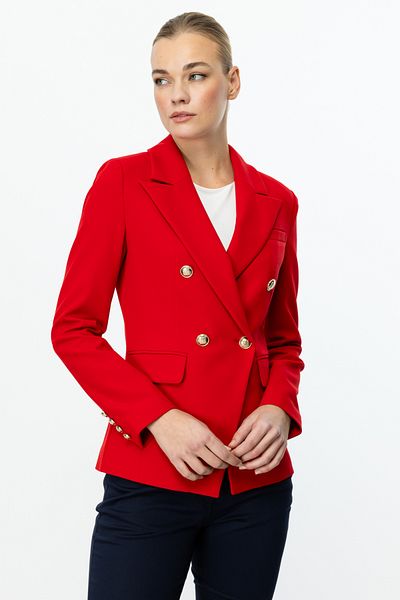 Ekol Double Breasted Collar Cover Pocket Jacket