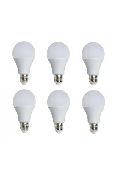 Lambax 6 Adet 9 Watt E-27 Duylu Led Ampul Günışığı