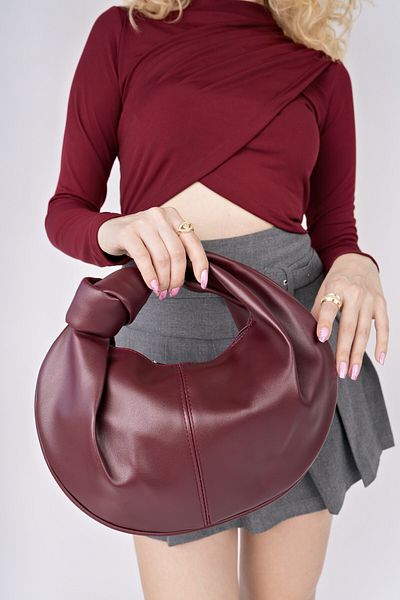 MUGGO Lucci̇ Women's Knotted Oval Handbag