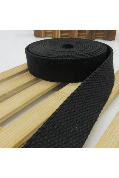 Choice Black New 5Meters 32mm Canvas Ribbon Belt Bag  Cotton Webbing Canvas Webbing Knapsack Strapping Sewi