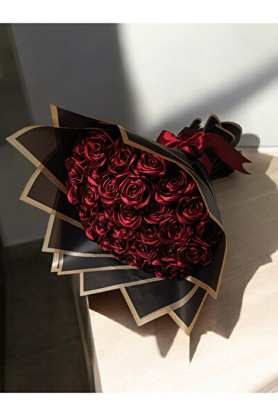 Miel De Secret Dekoratif Saten Kurdele Solmayan Özel Hediye 30'lu Gül Çiçek İsteme Buketi