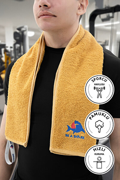 FAVORA Спортивний рушник для тренувань Gym Fitness Plates Бокс Теніс Спортивний рушник 105x30 см - Гірчичний