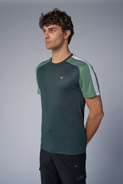 bilcee Men's Petrol Green Active Sports T-Shirt 4179