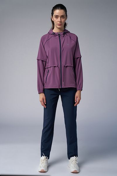 bilcee Lilac Thin Lightweight Fabric Women's Tracksuit Set 4171