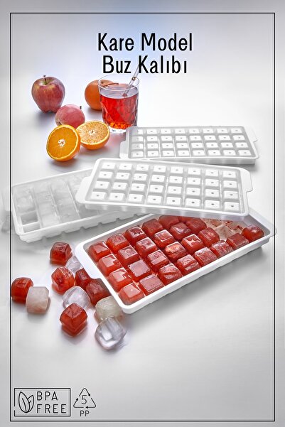 Genel Markalar ERSAT HOME 32’Lİ KARE BUZLUK 26 cm Plastik KARE BUZ KUP KALİP ...