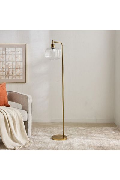 Home Box Deme Marie Metal Floor Lamp with Glass Shade - 150 cm