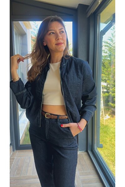 TUSİVA STORE Kot Pantolon Bomber Ceket Takım