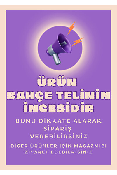 TicaretJet 1,5x20 Metre Bahçe Tel Örgü Bahçe Çiti Bahçe Teli Çevirme Teli