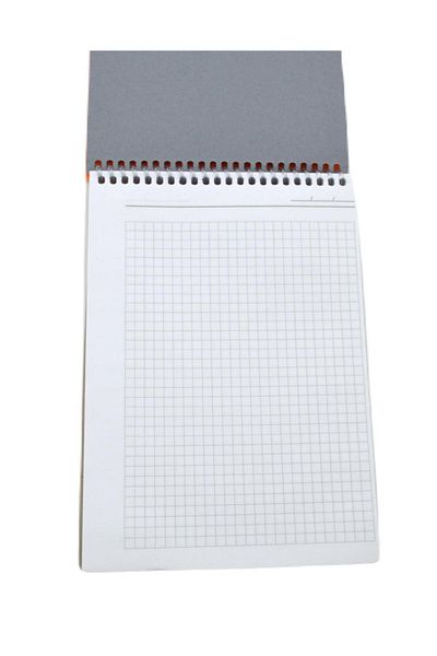 GÜRMAT Gürmat Ecomat A5 40 Sheets Plastic Cover Top Spiral Notepad Checkered (510K)