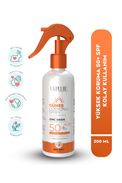 La Pluie SKIN PROTECTION 50+SPF Hyaluronic Acid Yoğun Bakım Güneş Losyonu Sprey