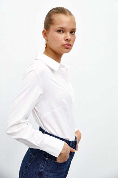 urban focus Basic Shirt with Hidden Placket