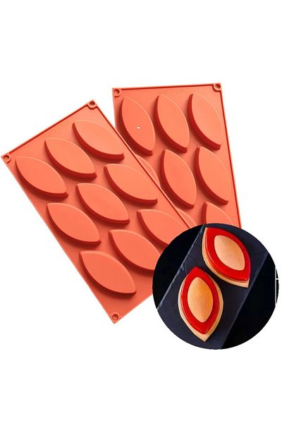 Siliko World Silicone Shuttle Mold Cake Pastry Cookie Mold