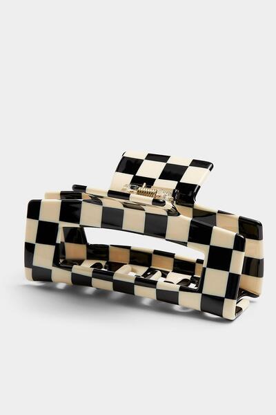 New Obsessions Checkerboard Luxury Bone Peg Buckle