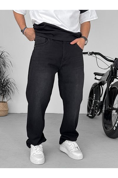 BYBASICMAN Black Effect Washed Baggy: Gj-16403/16549
