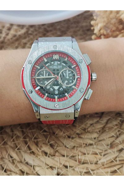 Universal Hublott Titanium Case Men's Wrist Watch