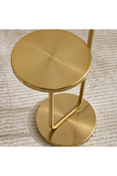 Home Box Deme Delany Metal Floor Lamp with Side Table - 165 cm