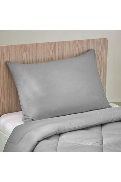 Home Box Ballina 2-Piece Solid Cotton Twin Comforter Set 160x220 cm