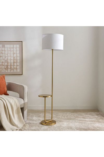 Home Box Deme Delany Metal Floor Lamp with Side Table - 165 cm
