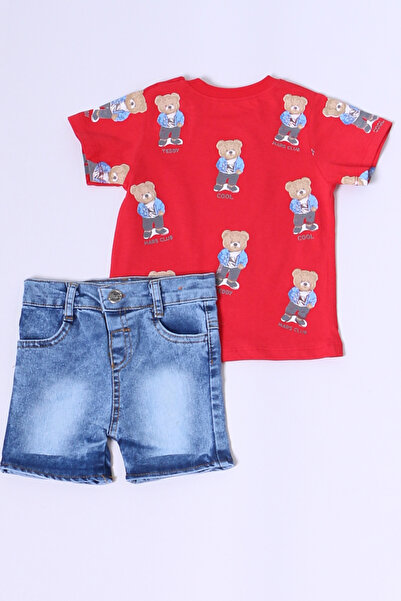 HÇM Baby Boy Shorts Suit Jeans Shorts Detail Printed B26