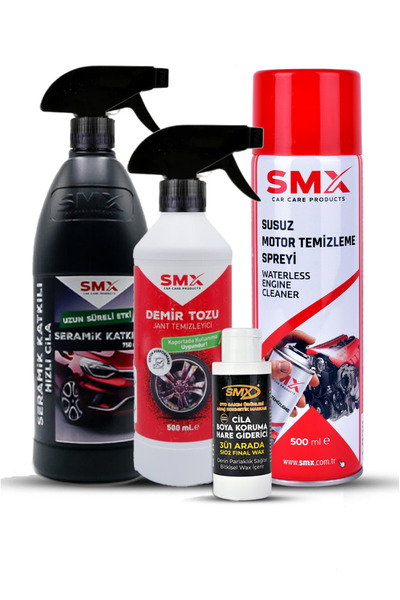 SMX Demirtozu & Seramik Katkılı Hızlı Ve Pratik Cila & Susuz Motor Temizleme ...