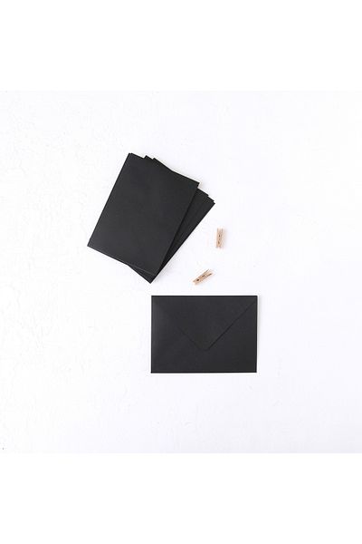 Bimotif Μαύρος τυπικός φάκελος, 13x18 εκ. 10 τεμάχια