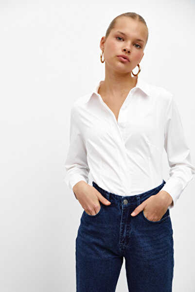 urban focus Basic Shirt with Hidden Placket