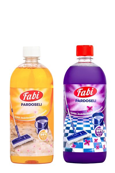 FABI Floor Detergent Disinfectant Package, , 2 X 1l, Purple And Orange