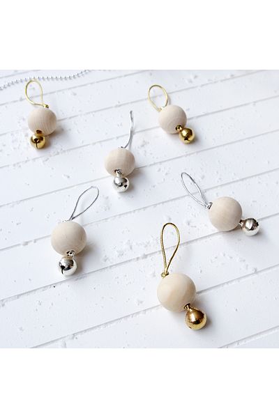 Bimotif New Year's Ornament, 6-Strong Solid Bell