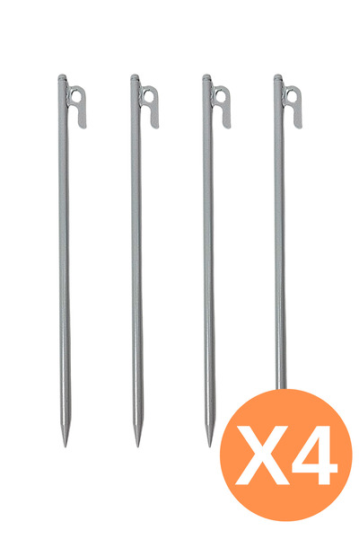 BalkaOutdoor 40cm Demir Çadır Kazığı, 10mm Kalınlıklı Kamp Bahçe Zemin Çivisi...