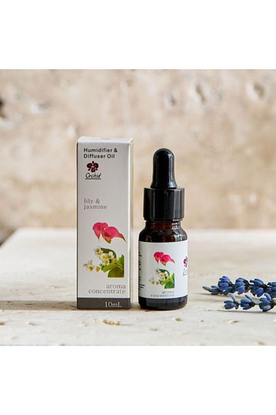 ORCHID Lily and Jasmine Aroma Concentrate Humidifier and Diffuser Oil - 10 ml