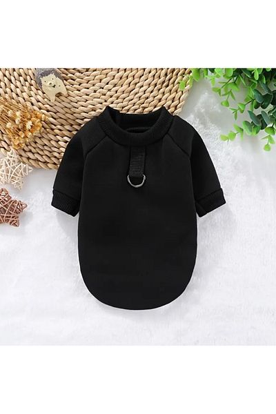For a Fur Black Sweatshirt for Cats and Dogs