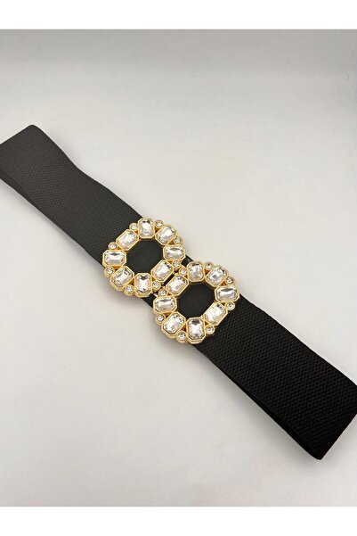 MODAM HİFA Baguette Stone Elastic Femei Curea Rochie Curea Cămașă Curea Jachetă Curea Stone Belt