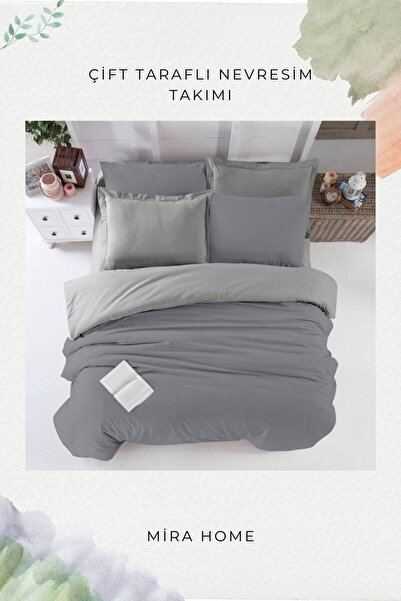 Mira Home Set cuvertură de pilota dublă din bumbac cu cearșaf elastic pe două...