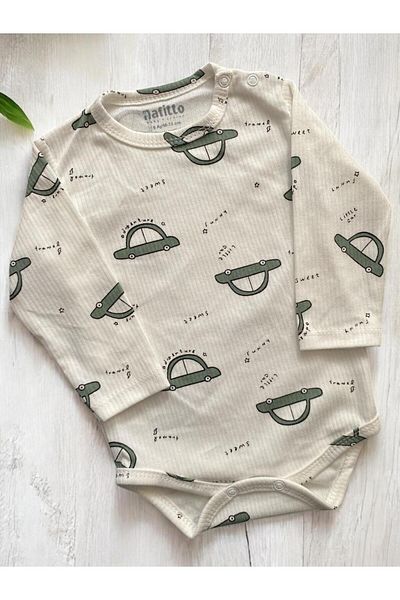 Nafitto baby&junior Nafitto Baby Car Embroidered Jumpsuit