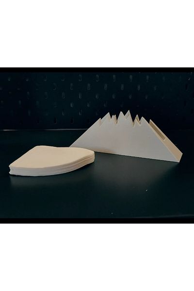3D DESİNG MARKET White Filter Coffee Paper Holder Stand