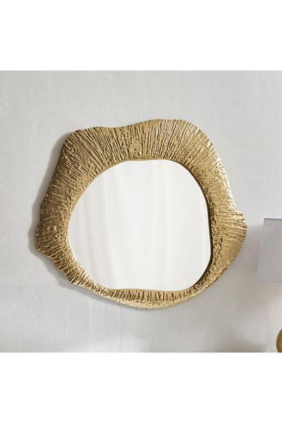 Home Box Percy Capri Metal Novelty Wall Mirror - 66x74x3 cm