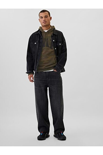 GAP Мъжка суитшърт с качулка V-Printed Heritage Logo Po 718935000 ЗЕЛЕНА