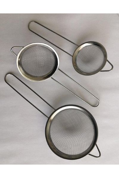 Hayveys home Multi-Purpose Stainless Steel 3 Size Strainer Tea Herb Tea Strainer