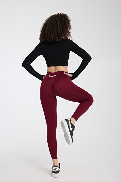 gymhams Γυναικεία αθλητικά κολάν Drop Hip Gathered Hip Shaper Push Up Recovery