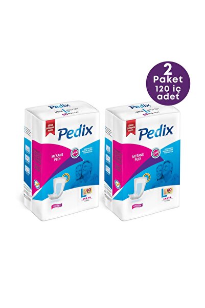 PEDİX  Mesane Pedi Unısex Büyük Boy Large (L)  120 Adet