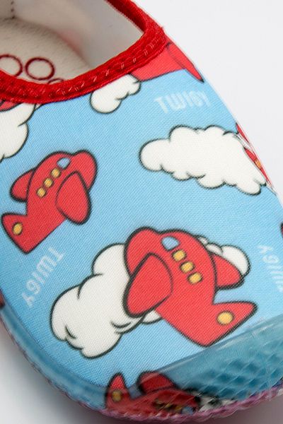 Twigy Pantofi de mare pentru copii Blue Airplane - 20/29