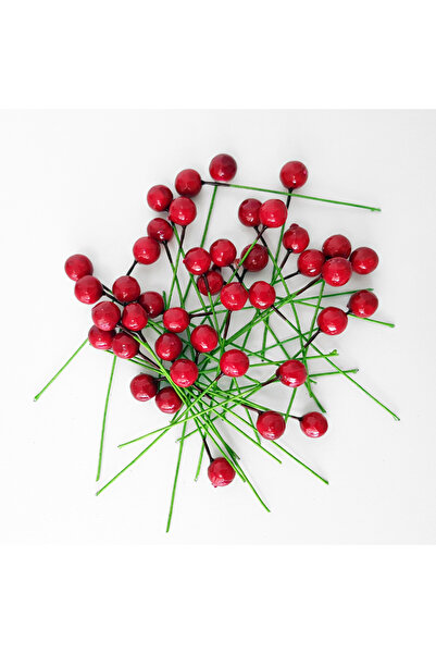 Bimotif Mini telli berry, kırmızı  100 adet