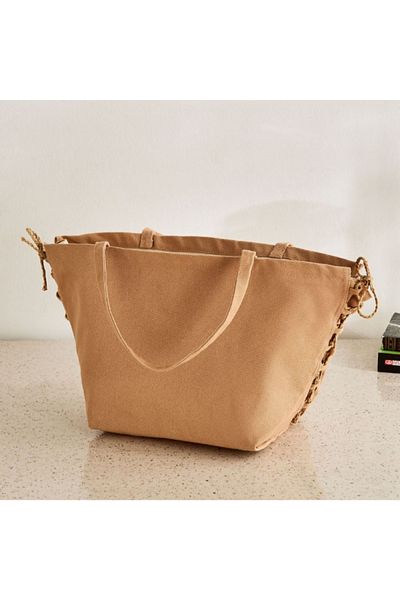 Home Box Bella Canvas Curved Gift Tote Bag - 20x13x18 cm