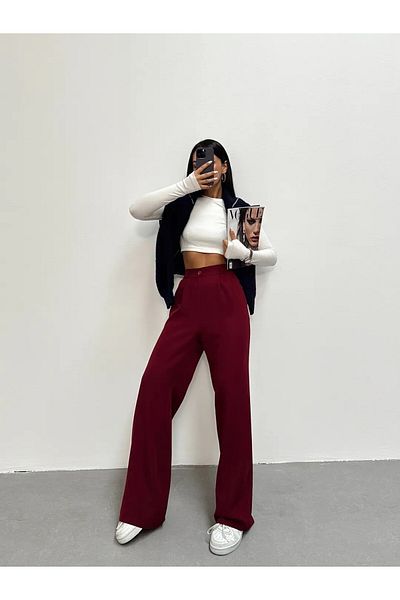 mydukkan.co Waist Elastic Palazzo Trousers